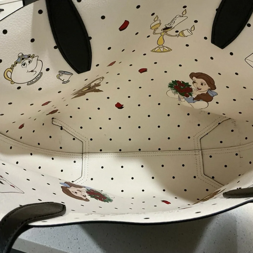 Disney x Kate Spade Beauty and the Beast Black Tote - Picture 8 of 8